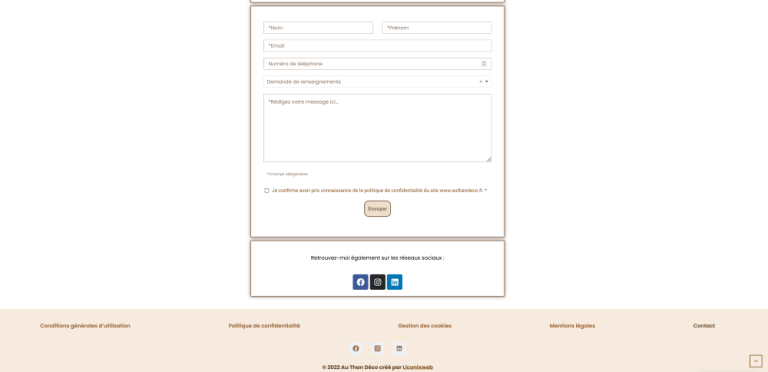 Widgets des réseaux sociaux