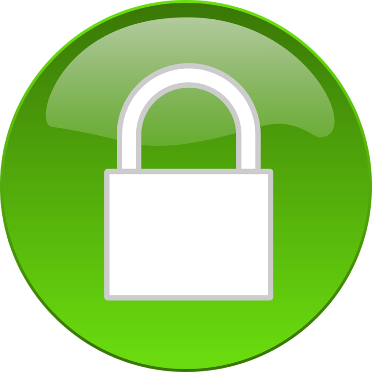 Cadenas vert - site web sécurisé