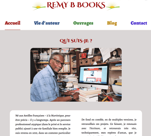 Site WordPress vitrine "Rémy BOMBAY"