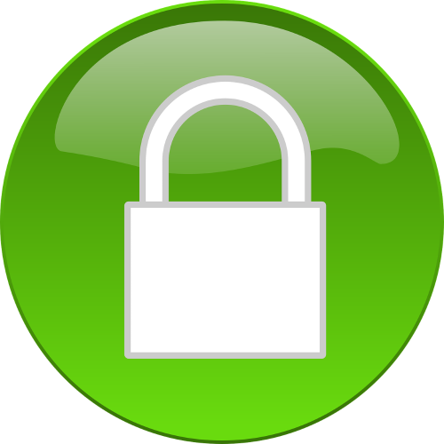 Cadenas vert - site web sécurisé